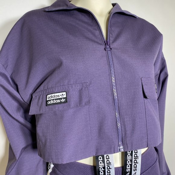 ADIDAS Purple RYV Patch Pocket JACKET ONLY - Picture 7 of 10
